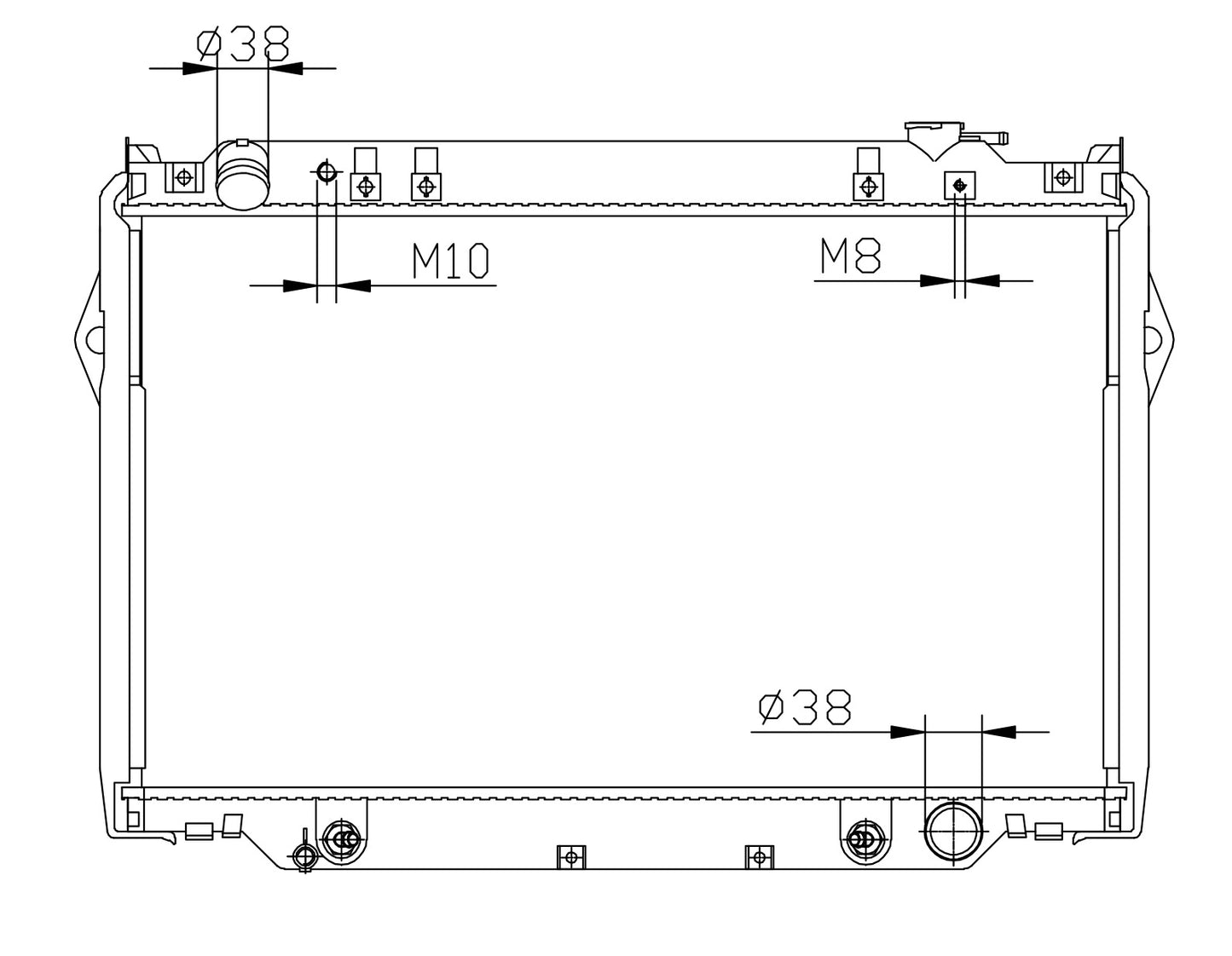 Toyota Landcruiser 4.2 TD AT Radiator