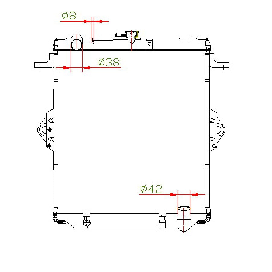 Toyota Landcruiser FZJ75 4.5L Petrol MT Radiator