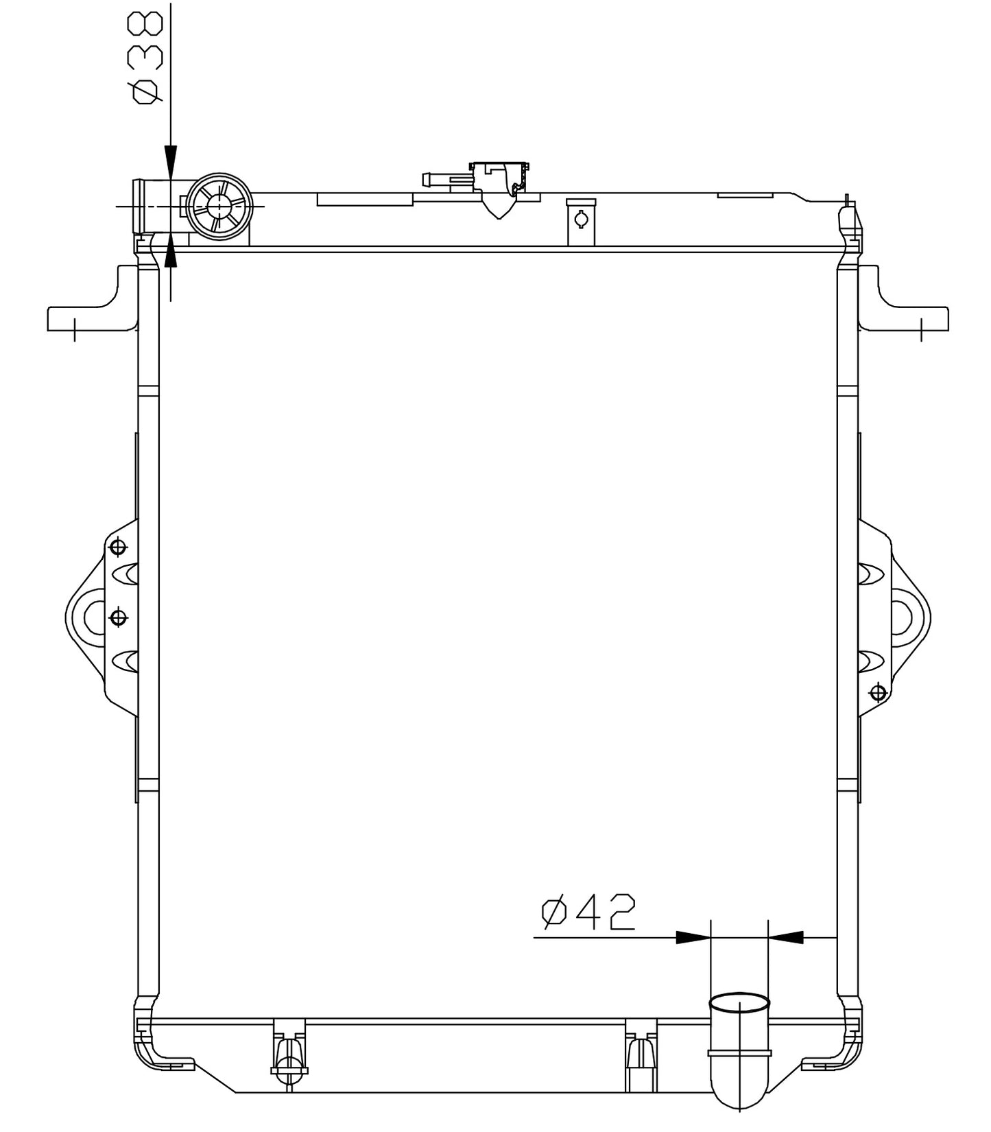 Toyota Landcruiser FZJ79 4.5L Petrol MT Radiator