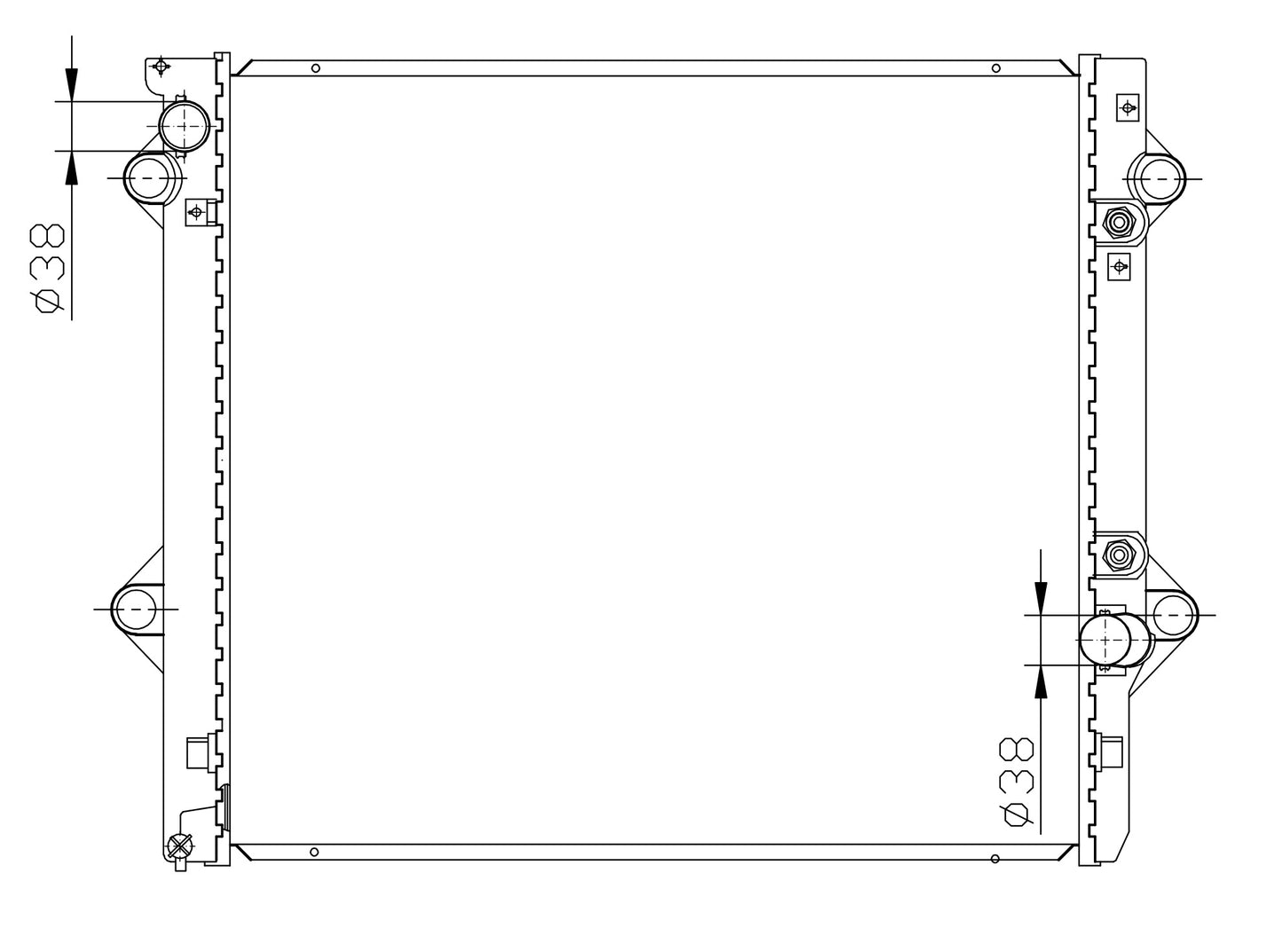 Toyota Prado 3.0 TD AT Radiator