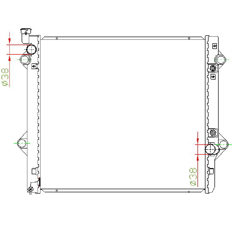 Toyota Prado 3.0 TD (KZTE) AT Radiator